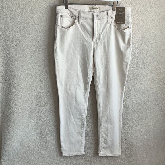 Madewell Midrise Perfect Vintage Jean Womens Size 31 Vintage‎ Canvass White - Picture 2 of 10